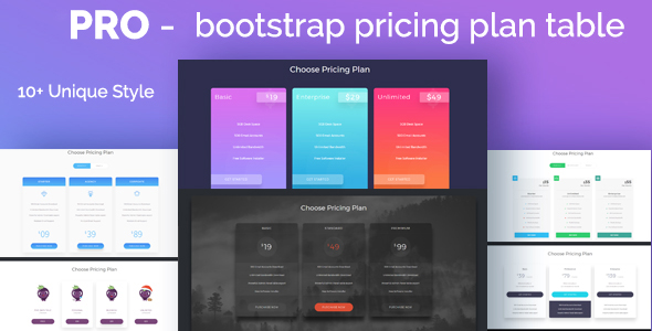 Download PRO – Bootstrap Pricing Plan Table Nulled 