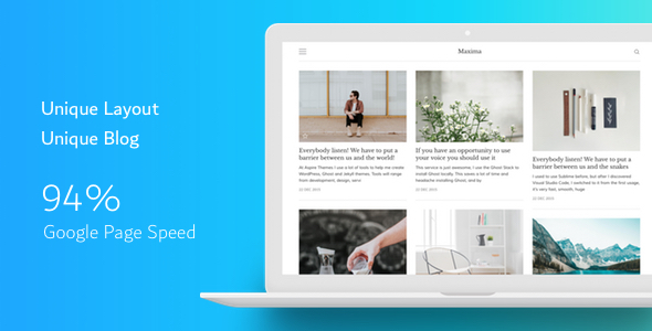 Download Maxima – Minimal Blog and Magazine Ghost CMS Theme Nulled 