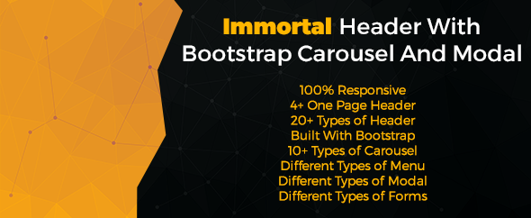 Download Immortal Header With Bootstrap Carousel And Modal Nulled 