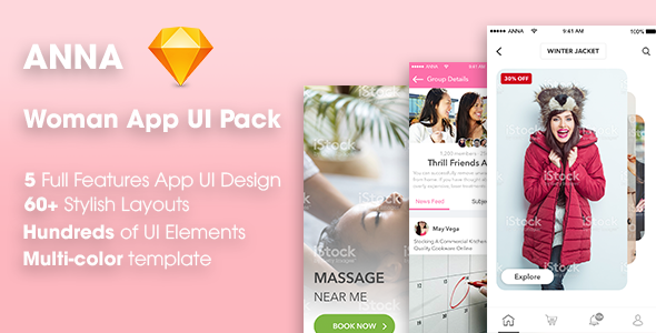 Download Anna | Women Mobile App UI Pack Nulled 