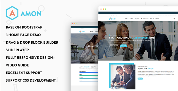 Download Amon – Responsive Business Drupal 8.5 Theme Nulled 