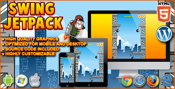 Download Swing Jetpack – HTML5 Game Nulled 