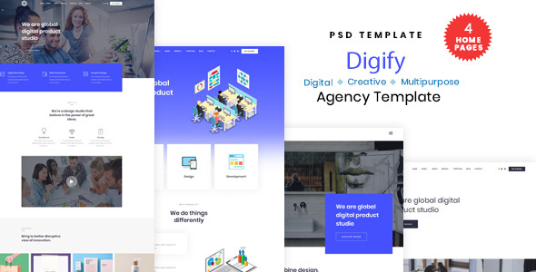 Download Digify – Digital and Marketing Agency PSD Template Nulled 