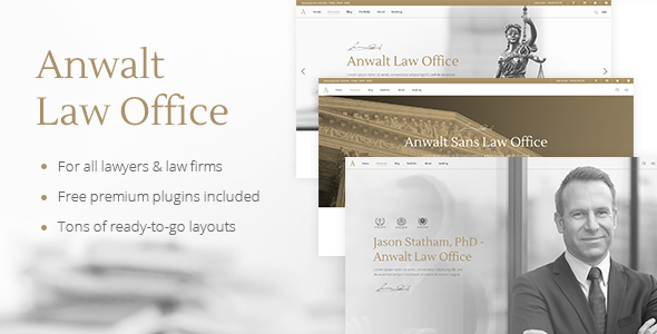Download Anwalt – Law Firm and Lawyer Theme Nulled 