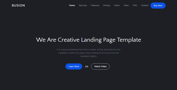 Download Busion – Responsive Bootstrap 4 Landing Template Nulled 