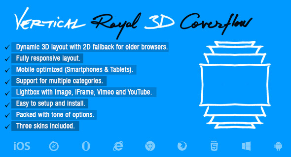 Download Vertical Royal 3D Coverflow Nulled 
