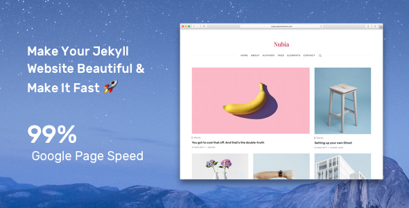 Download Nubia – Minimal Blog and Magazine Jekyll Theme Nulled 