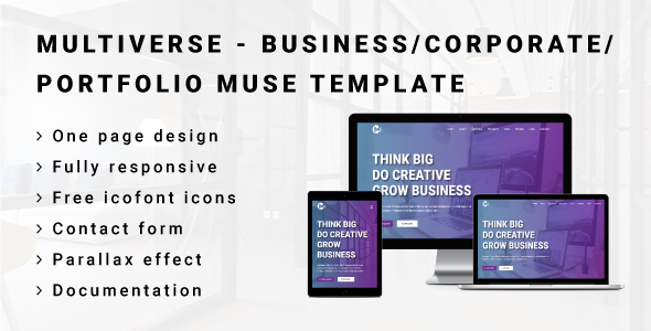 Download MULTIVERSE – Multipurpose Business/Corporate/Portfolio Muse Template Nulled 