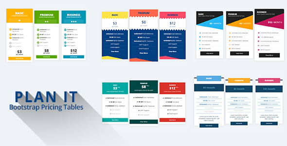 Download PLAN IT – Bootstrap Pricing Tables Nulled 