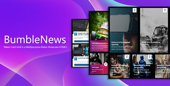 Download BumbleNews – News Card Grid Showcase Nulled 