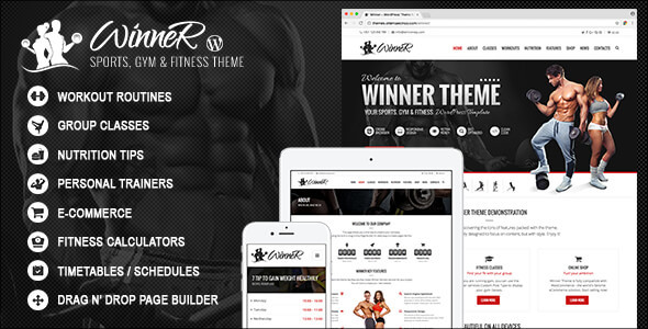 Download Winner – Fitness & Gym WordPress Theme Nulled 