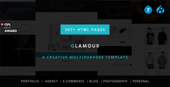 Download Glamour – Multipurpose OnePage & MultiPage Drupal 7 & 8 Theme Nulled 