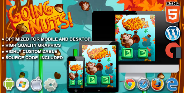 Download Going Nuts  – HTML5 Construct Physics Game Nulled 