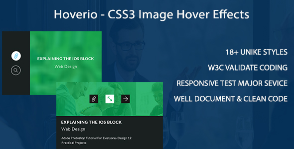 Download Hoverio – CSS3 Image Hover Effects Nulled 