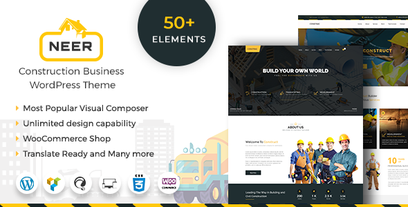 Download Neer – Construction Business WordPress Theme Nulled 