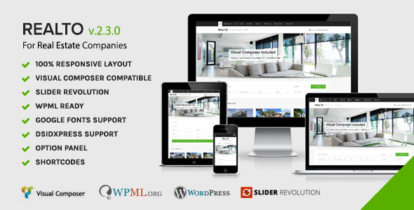 [Download] Realto – WordPress Theme for Real Estate Companies Nulled 