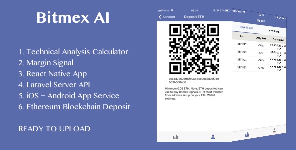 Download BitMEX Margin Signal AI with React Native android and ios application Nulled 