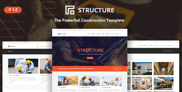 [Download] Structure – Construction, Building Business Template 
