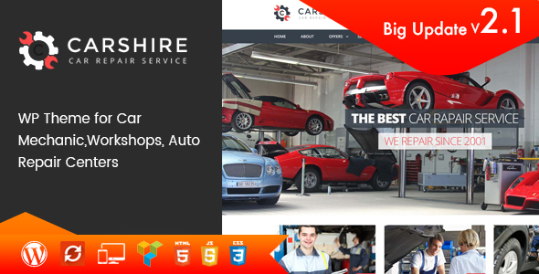 Download Car Shire || Auto Mechanic & Repair WordPress Theme Nulled 