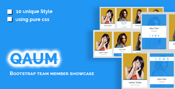Download Qaum – Bootstrap Team Member Showcase Nulled 