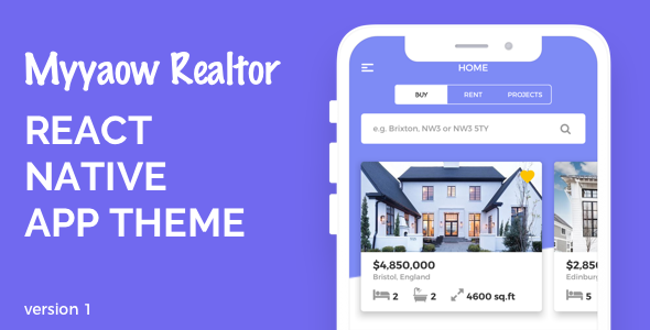 Download Myyaow Realtor – React Native Theme Nulled 