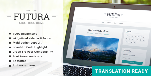 Download Futura – Responsive Minimal Ghost Theme Nulled 