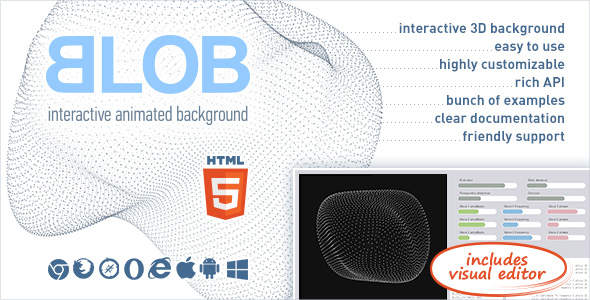 Download BLOB – Interactive Animated 3D Background Nulled 