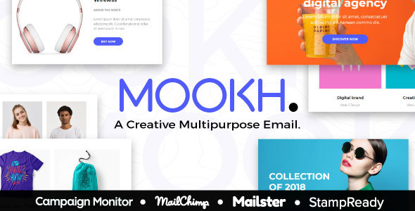 Download Mookh – Creative Multipurpose Email for Agency – StampReady Builder + Mailster & Mailchimp Editor Nulled 