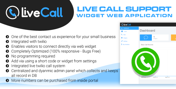 Download Live Call Support Widget Software – Online Calling Web Application Nulled 