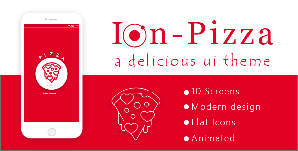 Download Ion Pizza – Ionic pizza delivery app UI Theme Nulled 