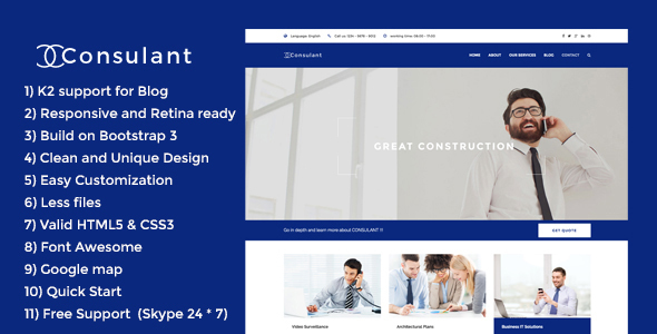 Download Consulant – Corporate & Business Joomla Template Nulled 
