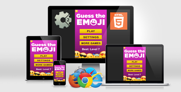 Download Guess the Emoji – HTML5 Quiz Game Nulled 