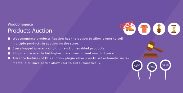 Download WordPress WooCommerce Auction Plugin Nulled 