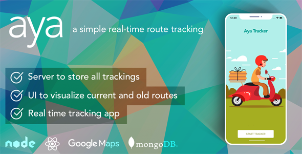 Download Aya React Native – A simple real-time route tracking Nulled 