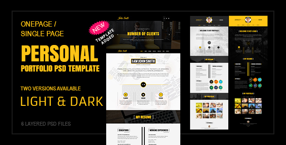 Download John Smith – Multipurpose One Page Portfolio Template Nulled 