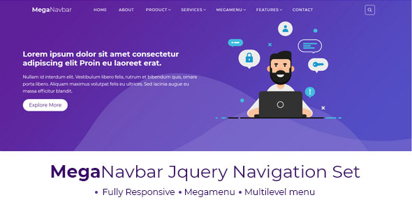 Download Mega Navbar : Multipurpose Menubar Nulled 