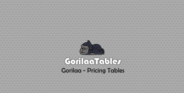 Download Gorilaa – Pricing Tables Nulled 