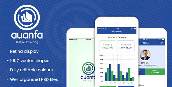Download Auanfa – Mobile App PSD Nulled 