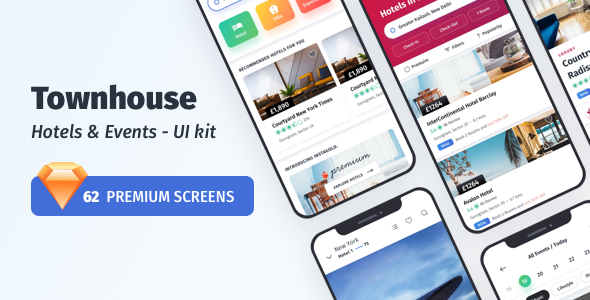 Download Townhouse Hotel Mobile App – UI-kit Nulled 