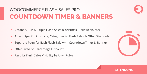 Download WooCommerce Flash Sales Pro – Countdown Timer & Banners Nulled 