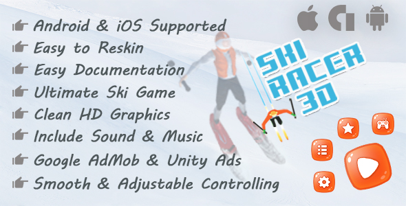 Download Ski Racer Unity 3D Game (Android & IOS) Nulled 