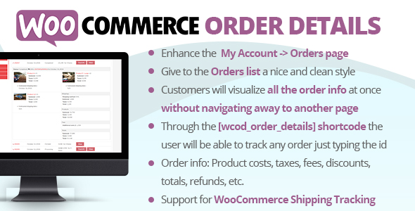 Download WooCommerce Order Details Nulled