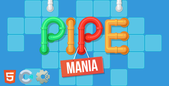 Download Pipe Mania – HTML5 Puzzle Game (Construct 2/3) Nulled 