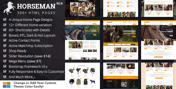 Download Horseman Equestrian HTML Nulled 