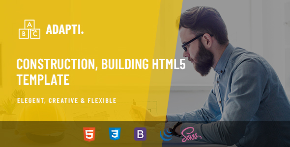 Download Adapti – Construction, Building HTML5 Template Nulled 