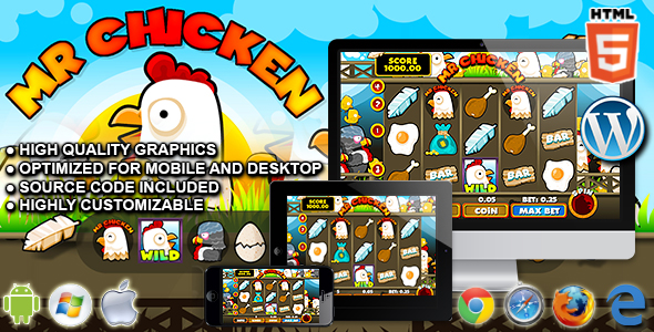 Download Slot Machine Mr Chicken – HTML5 Casino Game Nulled 