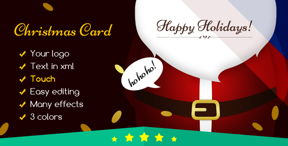 Download Christmas Card Santa Claus Open the Door Nulled 