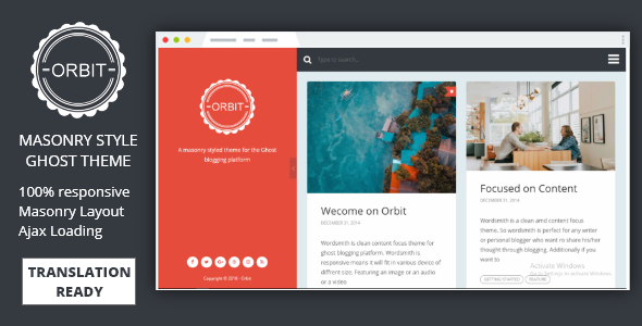 Download Orbit – Masonry Style Responsive Ghost Theme Nulled 