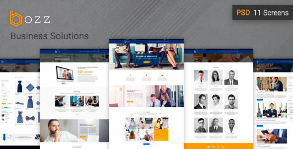 Download Bozz — Corporate and Business PSD Template Nulled 