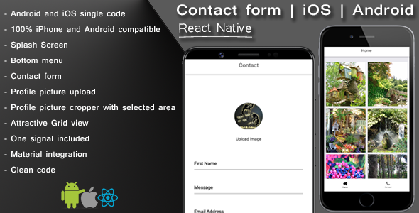 Download React native contact form with cropper Nulled 